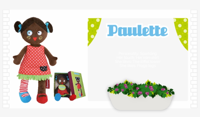 Paulette - Les Mistinguettes Paulette 45500 Rag Doll, transparent png download