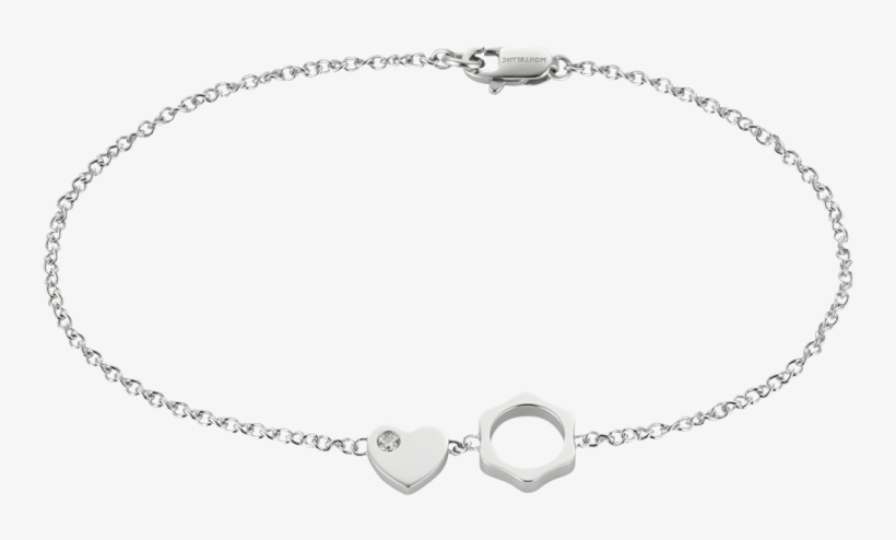 Soft Shiny Surfaces In Shiny White Gold And The Sparkle - Bracelet, transparent png download