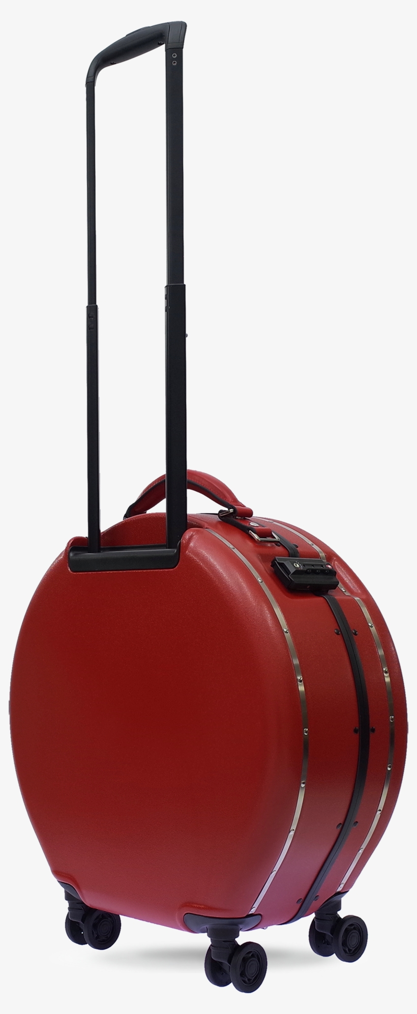 0000483 Red Round Luggage - Baggage, transparent png download