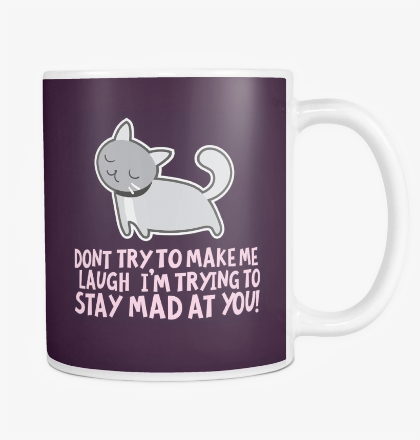 The Irritated Cat Mug - Coffee Cup, transparent png download