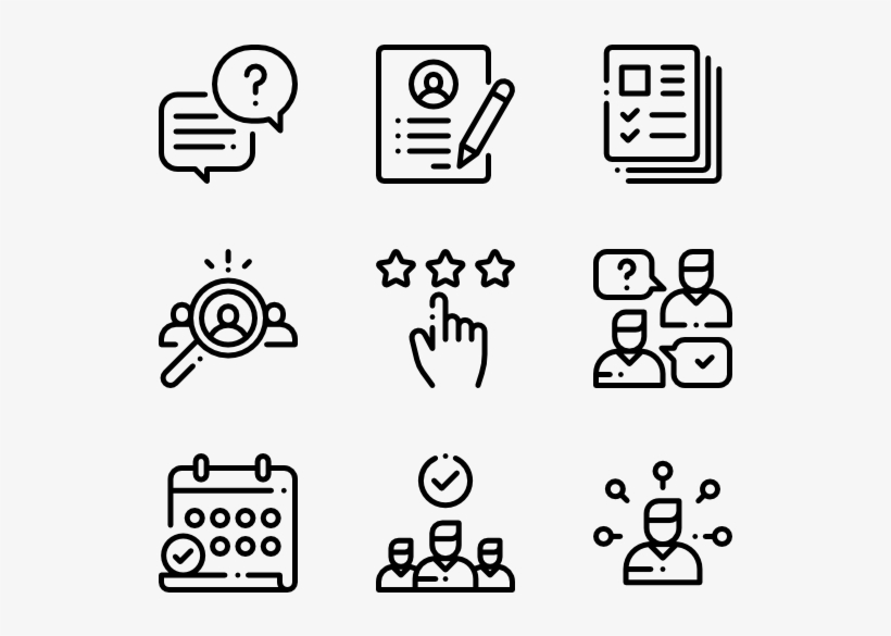 Interview - Manufacturing Icons, transparent png download