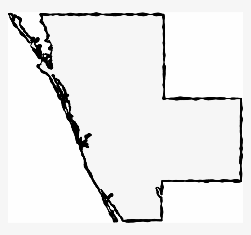 A Map Of Sarasota With A Black Squiggle Outline - Chair, transparent png download