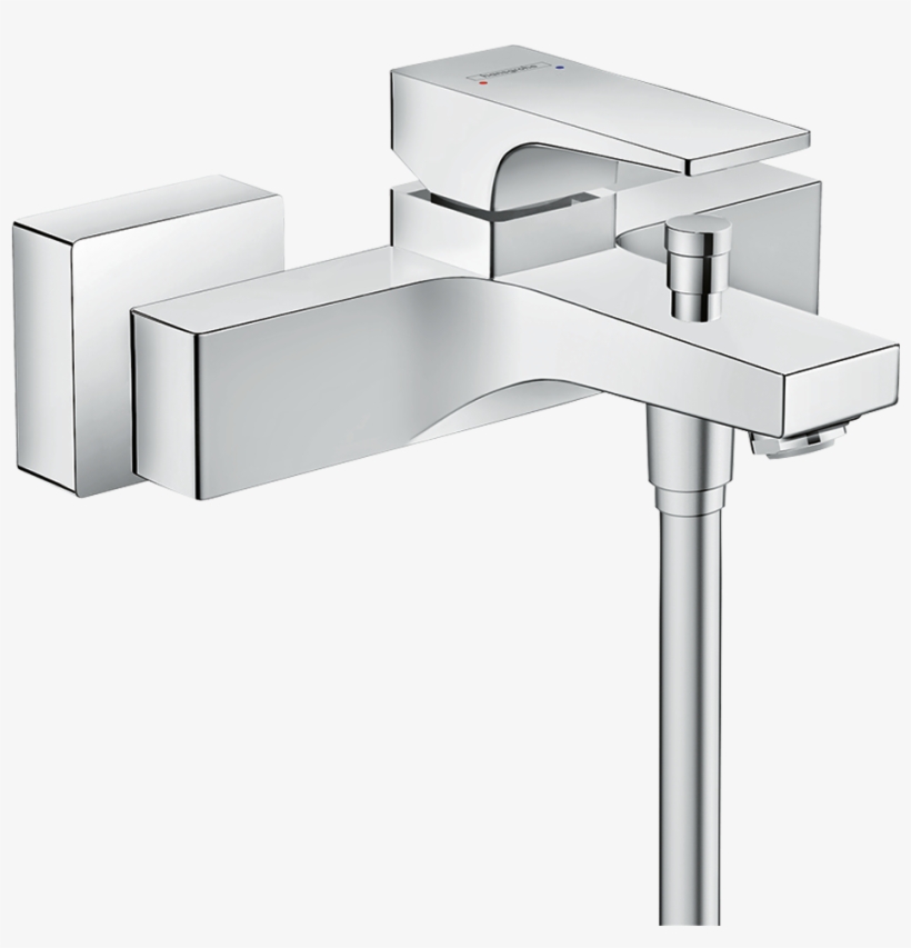 Single Lever Bath Mixer For Exposed Installation With - Hansgrohe - Metropol Exposed Single Lever Bath Mixer, transparent png download