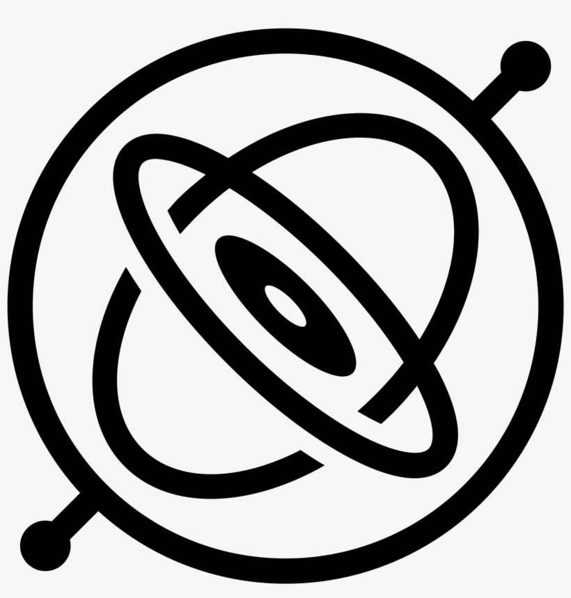 This Is A Circle With Two Very Short Lines Coming Out - Gyroscope Flat Icon, transparent png download