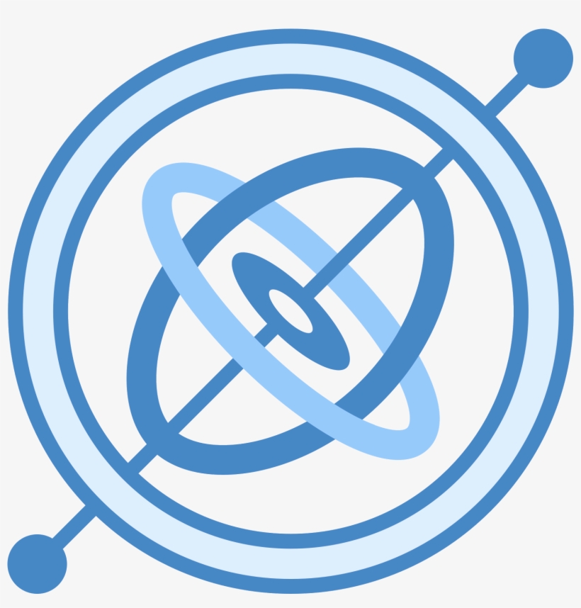 This Is A Circle With Two Very Short Lines Coming Out - Gyroscope Icon, transparent png download