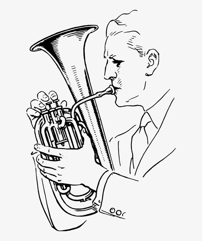 Playing Alto Horn Png, transparent png download