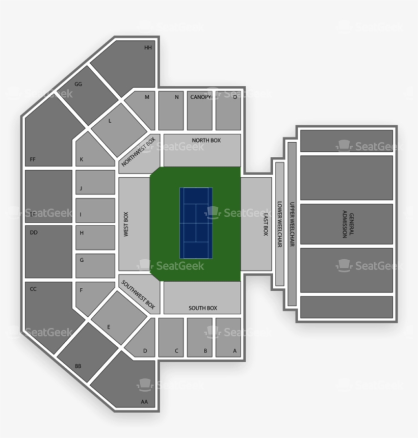 Delray Beach Open Session 4, February Tennis Tickets, - Floor Plan, transparent png download