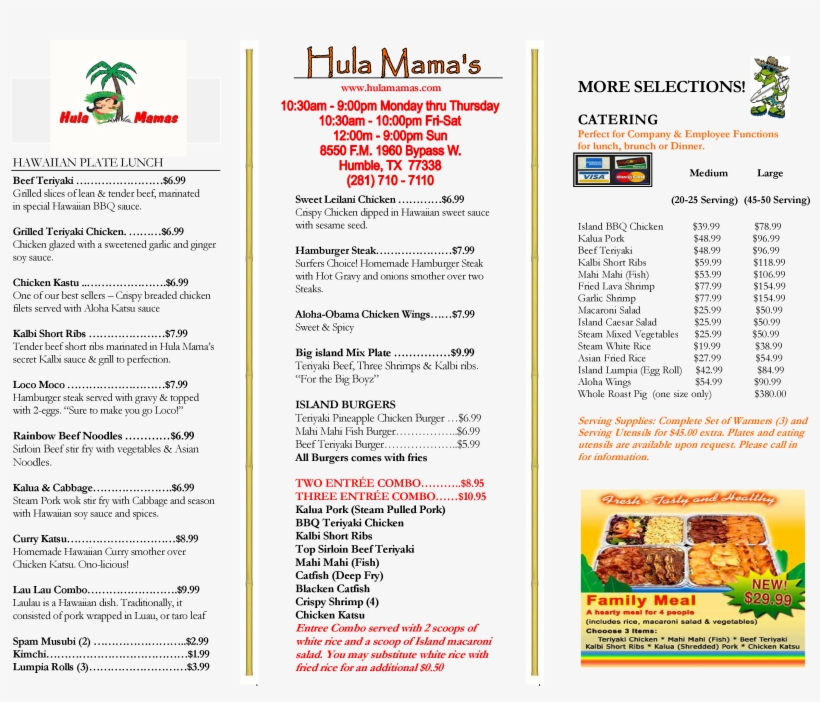 Hawaiian Luau Food Menu, transparent png download