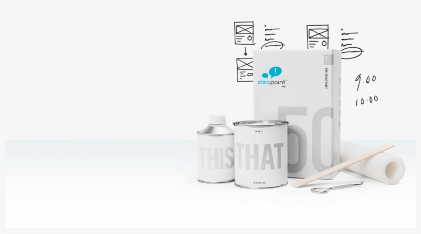 Products Pro 01 - Ideapaint Pro Series Dry Erase Paint Kit, transparent png download