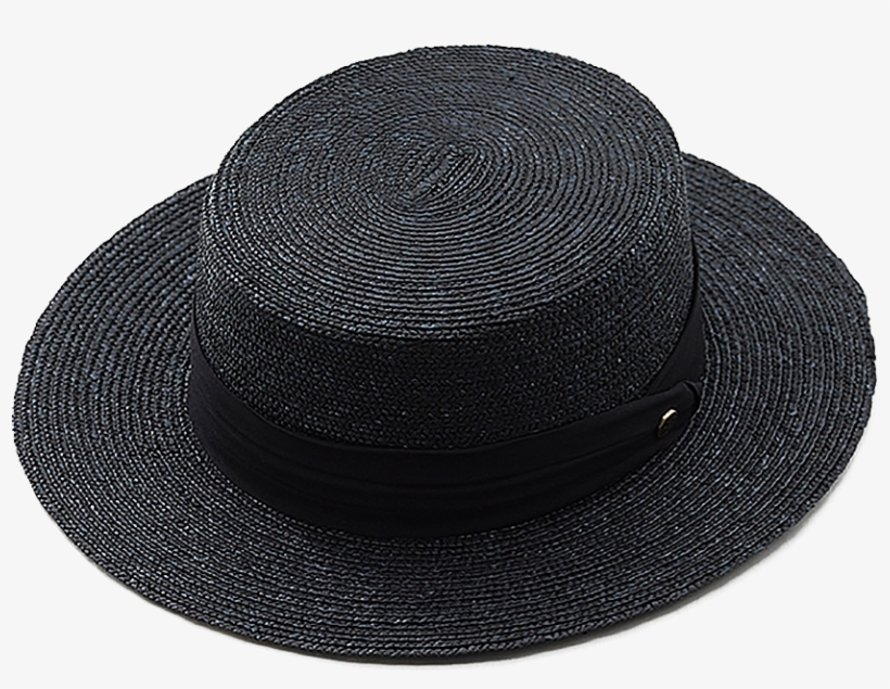 Button Ribbon Flat Crown Boater - Saucer, transparent png download