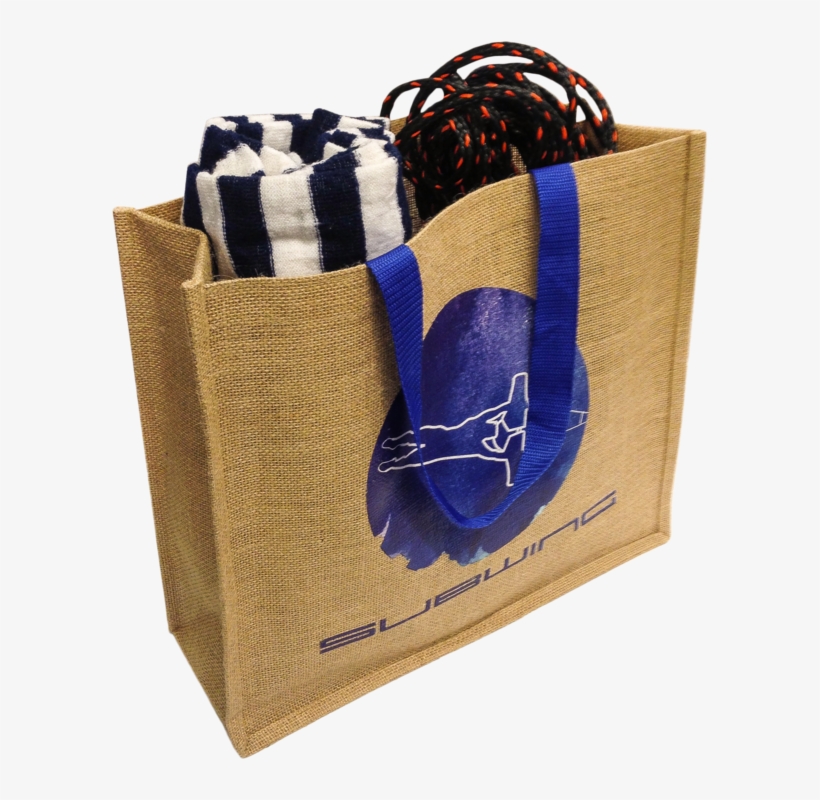 Subwing Jute Beach Bag - Bag, transparent png download