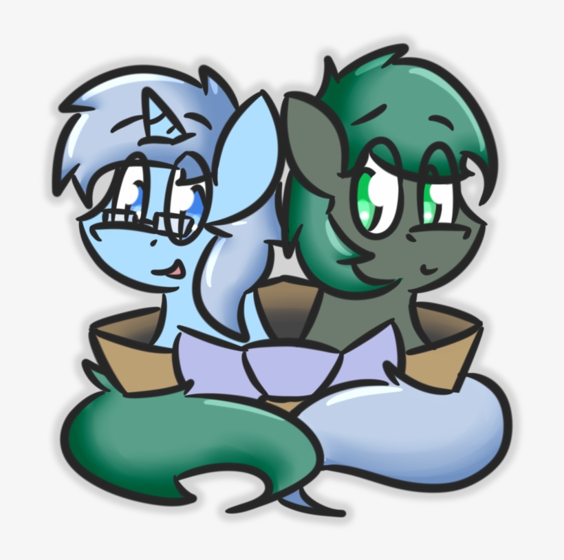 Orbitalaerospace, Basket, Bow, Cute, Duo, Earth Pony, - Cartoon, transparent png download