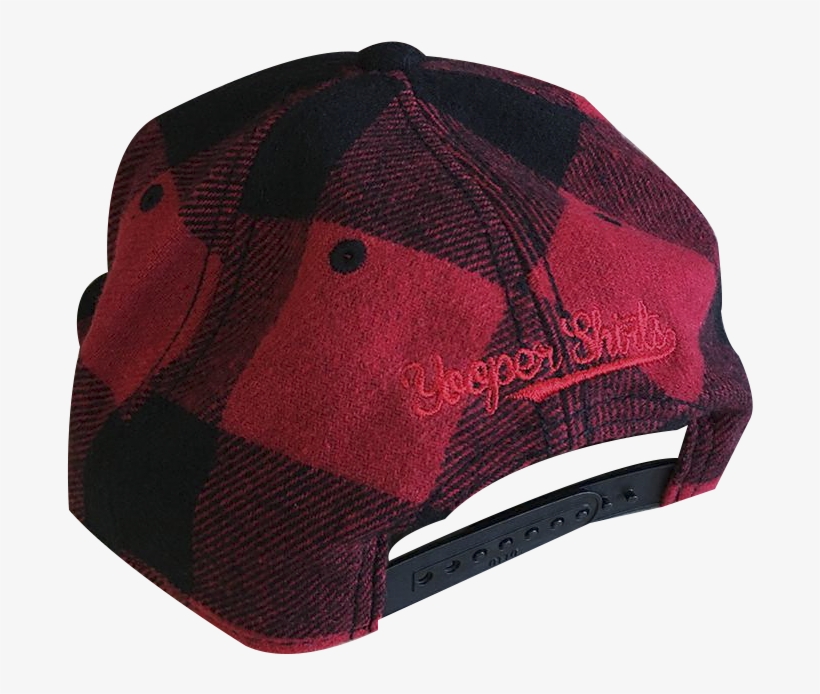 Hat - "u - P - Silhouette" Black/red Plaid 3d Puff - Baseball Cap, transparent png download