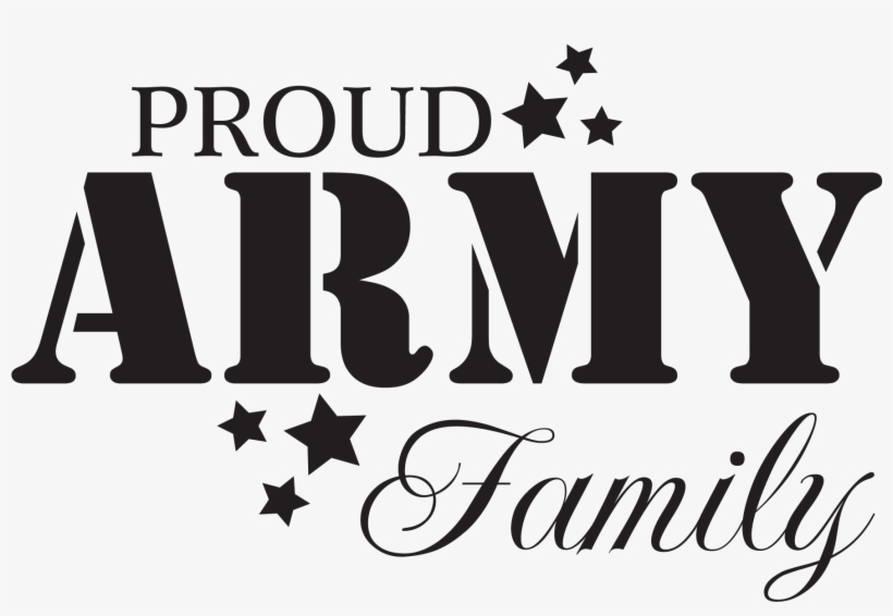 Proud Army Family Family Wall Quotes, Vinyl Wall Quotes, - Caesars Army, transparent png download