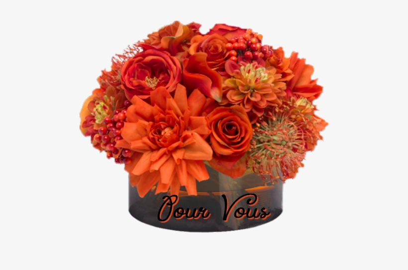 **petits Moments Ludiques - Autumn Modern Flowers Table Arrangement, transparent png download