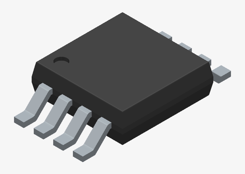 Lm25085amy/nopb - Texas Instruments - 3d Model - Small - Sop8 Png, transparent png download