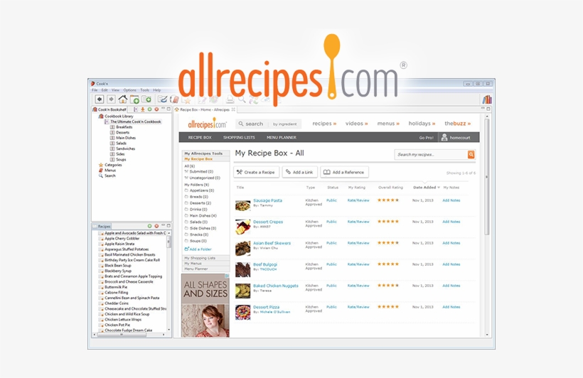 Add Allrecipes To All Of Your Recipes - Allrecipes, transparent png download