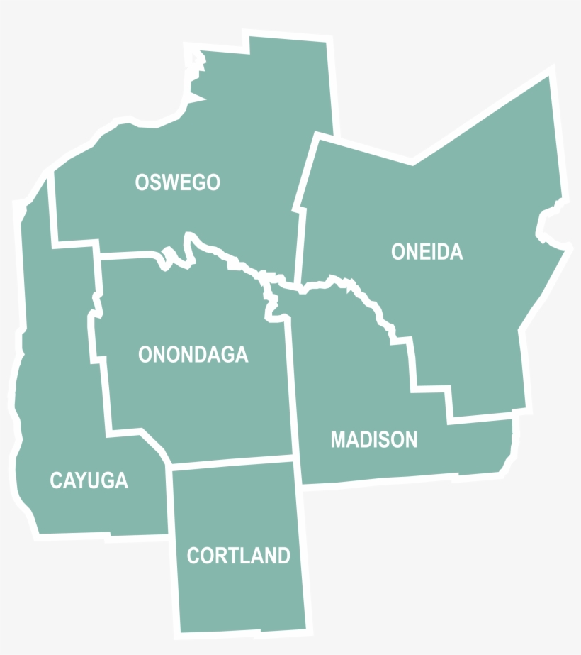 Map Of Complete Streets Policies For Cny Counties - Map, transparent png download