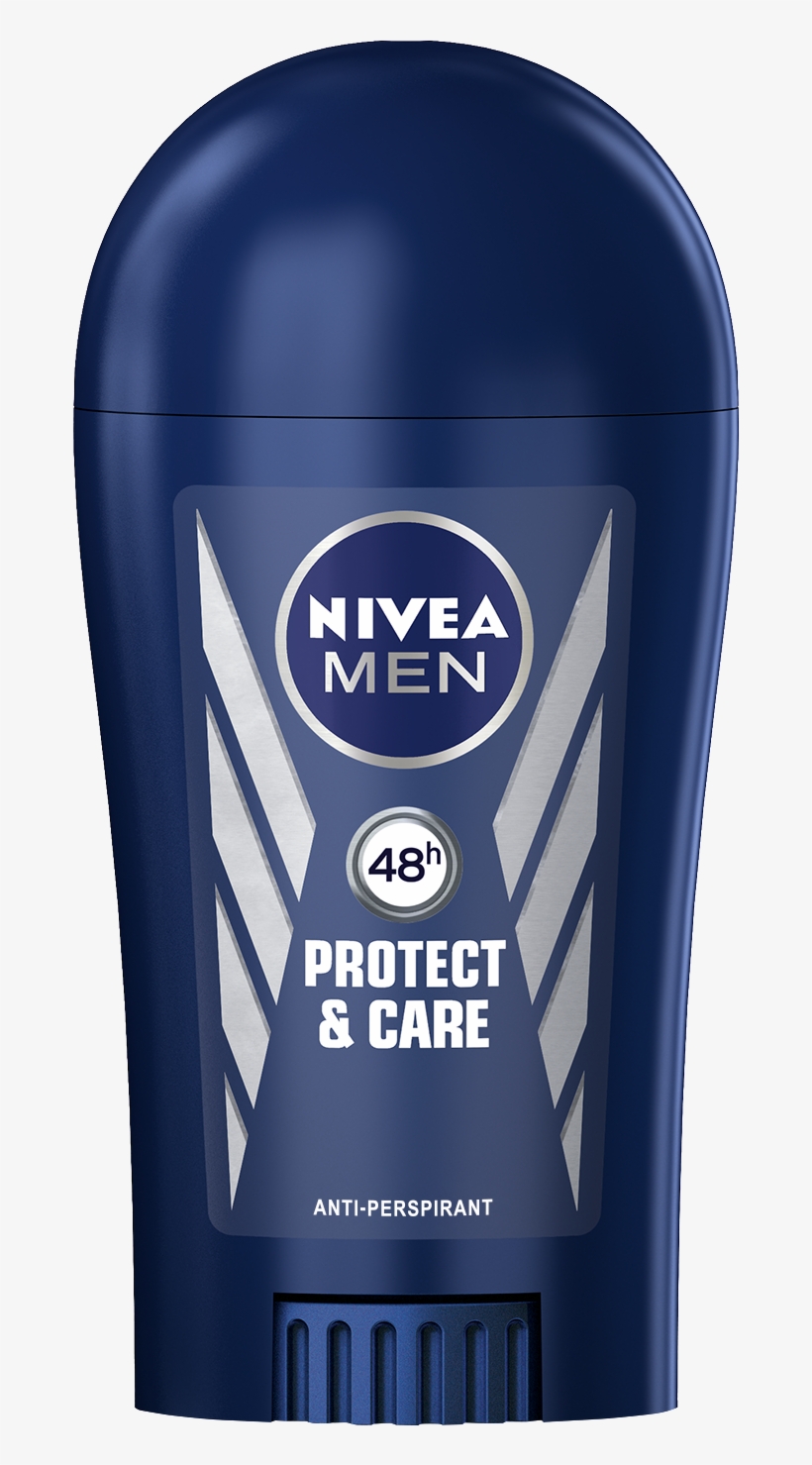 Strong 48 Hour Anti Perspirant Protection With Maximum - Nivea Deo Stick Protect & Care Men, transparent png download