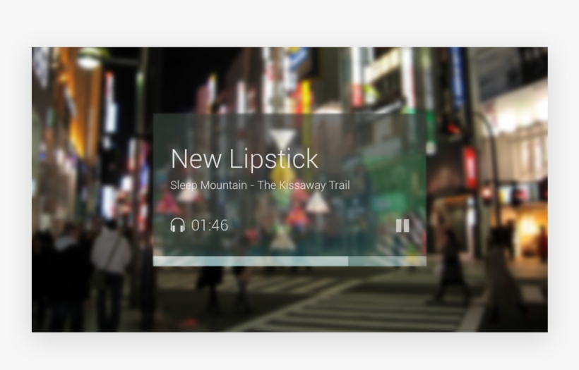 Google Glass - Google Music - Google Glass Ui, transparent png download