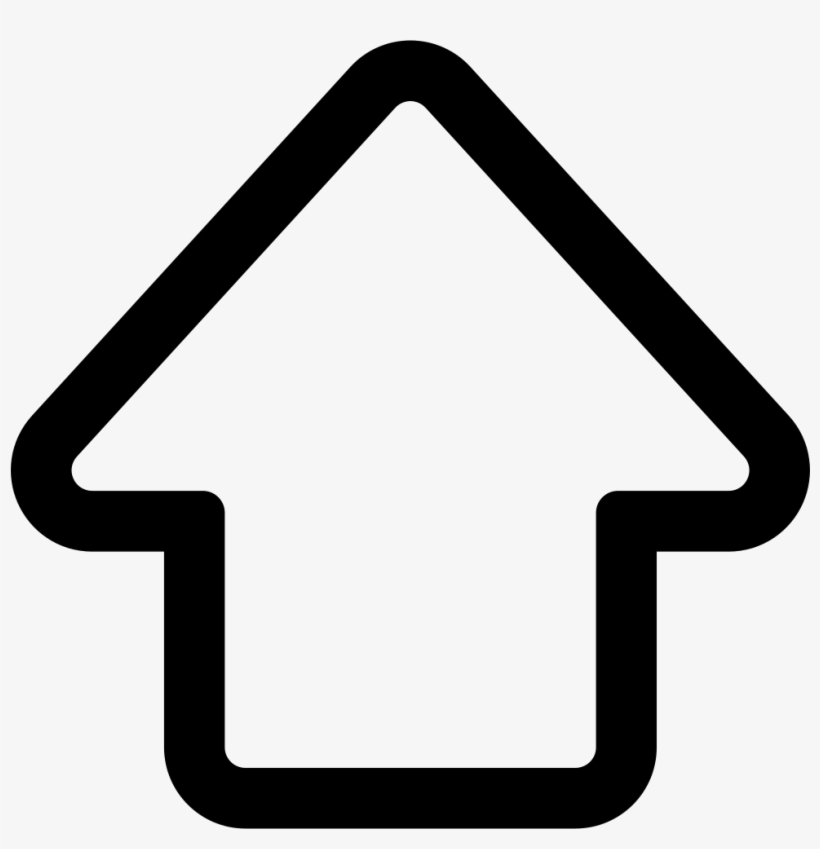 Download Up Arrow Outline Comments - Up Arrow Icon Outline - HD ...