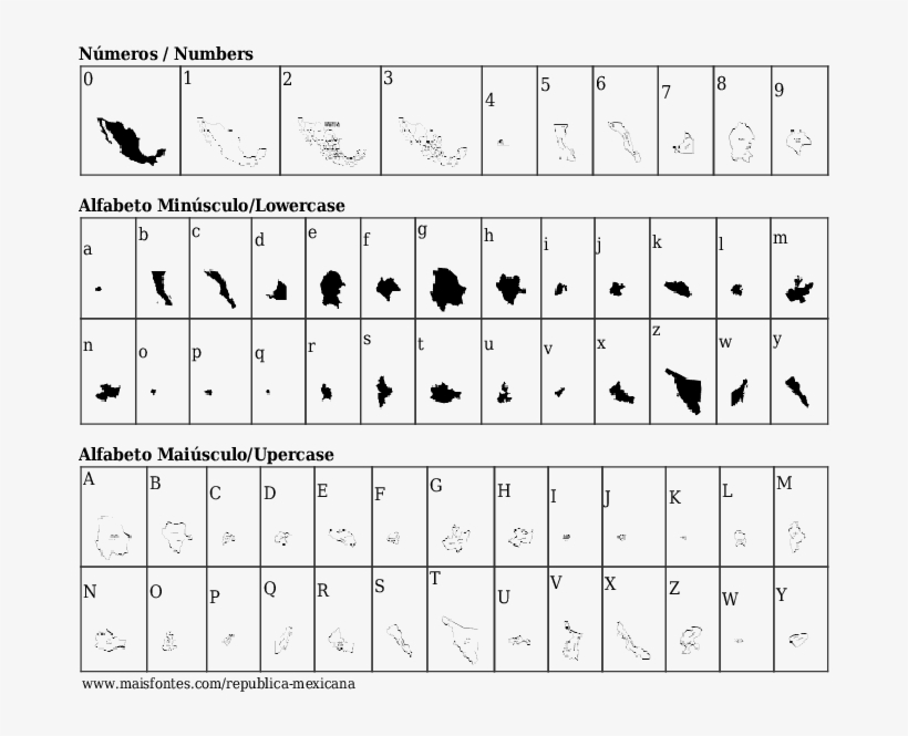 Detalhes Da Fonte Republica Mexicana - Font, transparent png download