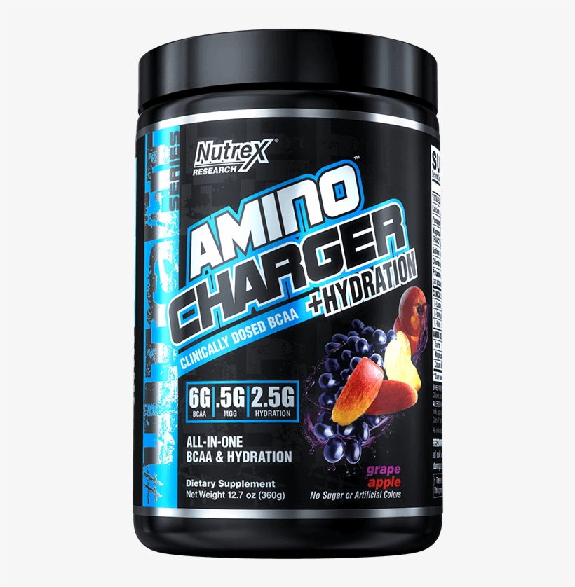 Amino Charger Hydration - Nutrex Amino Charger Plus Hydration - 30 Servings Peach, transparent png download