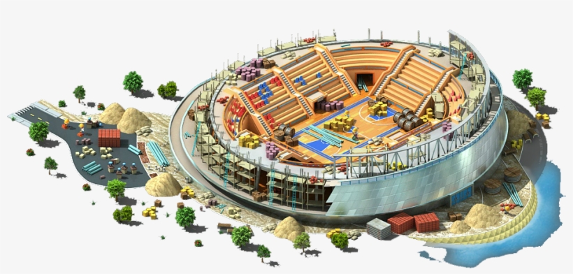 Megapolis Basketball Arena Construction - Basketball Stadium Png Transparent, transparent png download