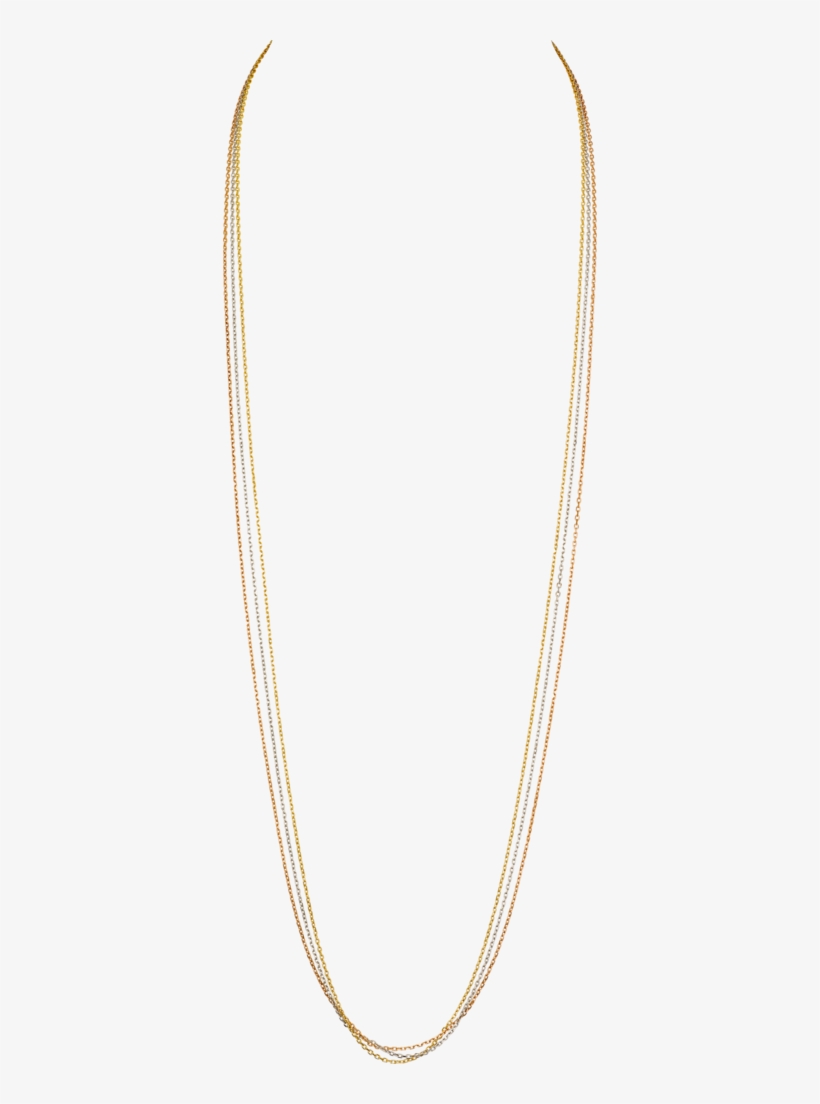 Colar Trinity De Cartierouro Branco, Ouro Amarelo, - Gold, transparent png download