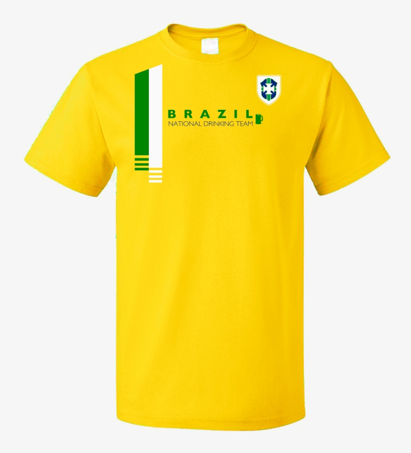 Standard Yellow Brazil National Drinking Team - Equipacion Real Betis 2017, transparent png download