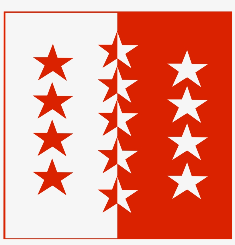 Open - Canton Du Valais Drapeau, transparent png download