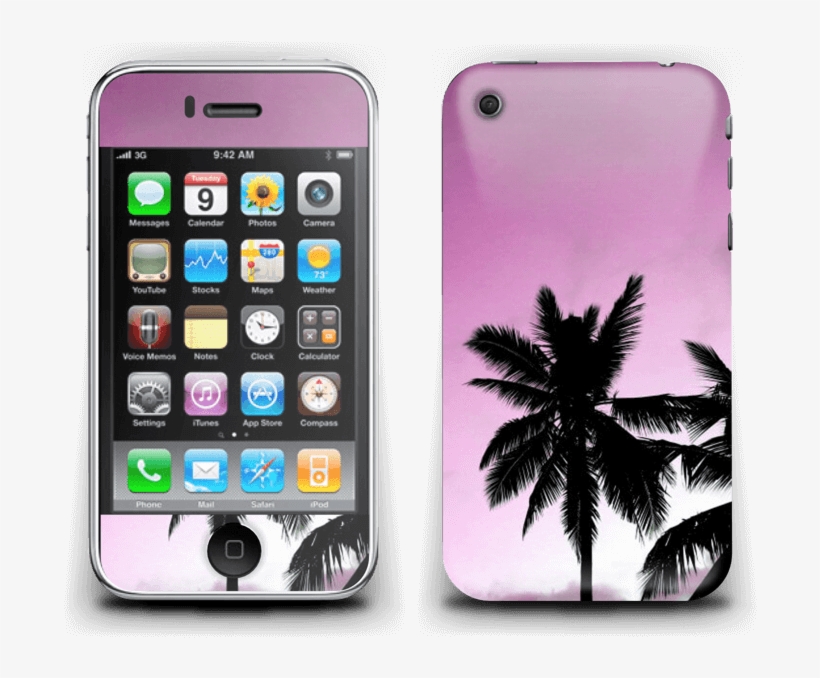 Pink Palm Tree - Griffin Outfit Shade Case For Iphone 3g/3gs - Lime, transparent png download