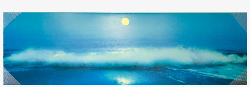 Moon Waves Panoramic Print - Moon, transparent png download