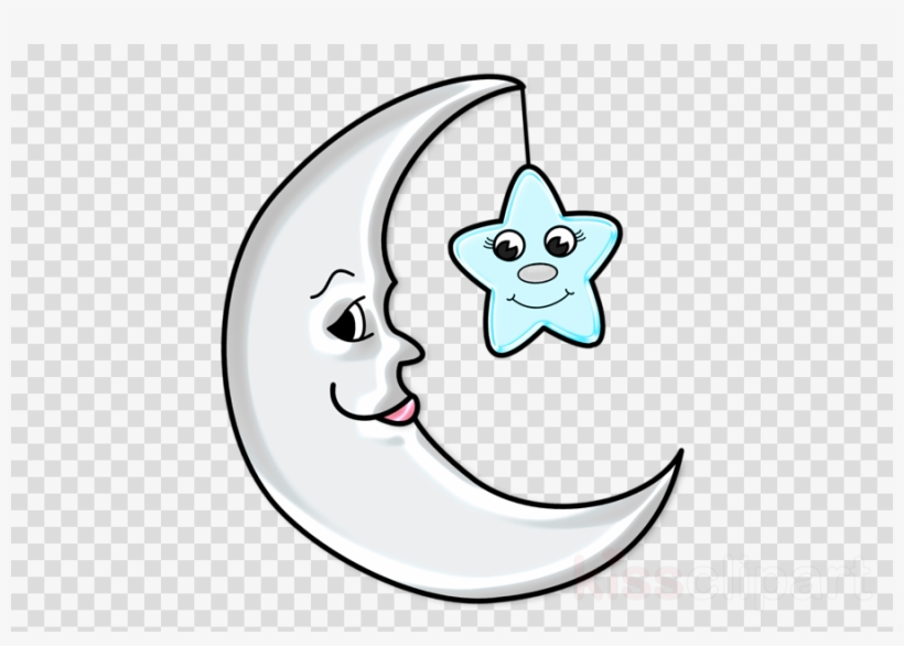 Clip Art Moon And Stars Png Clipart Moon Clip Art - Wolf Logo No Background, transparent png download