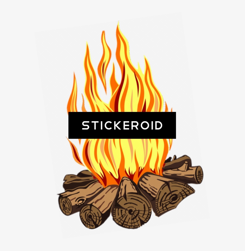 Костер Flame Fire - Illustration, transparent png download