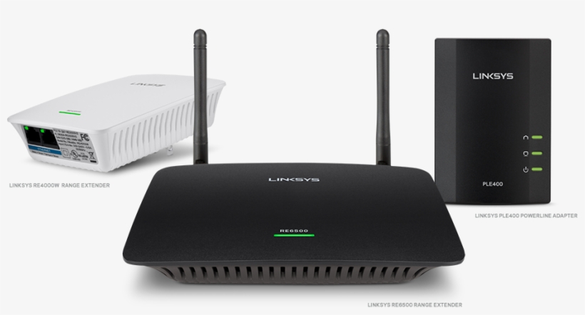 Stay Connected Across Your Home - Linksys Re4100w-4a N600 Pro Dual-band Wifi Range Extender, transparent png download