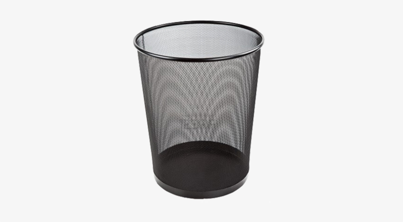 Papelera De Malla Metalica -negro Hamilton Steel Srl - Steel Mesh Wastebasket Round, transparent png download