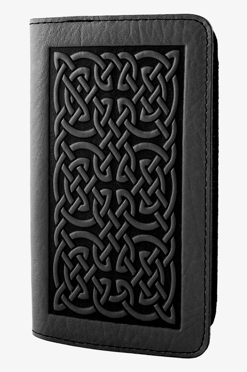 Leather Smartphone Wallet - Leather Checkbook Cover Bold Celtic | 2 Colors, transparent png download