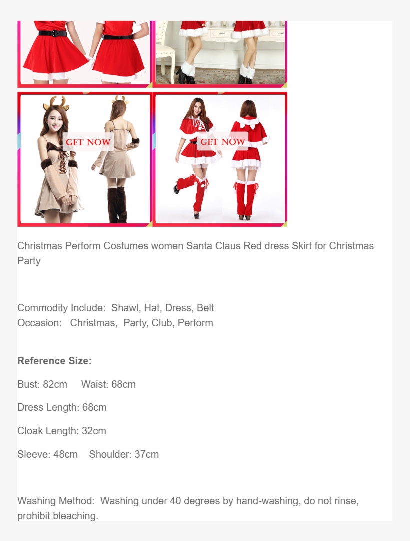 Christmas Perform Costumes Women Santa Claus Red Dress - Lot Xmas Ladies Womens Christmas Girls Santa Claus, transparent png download