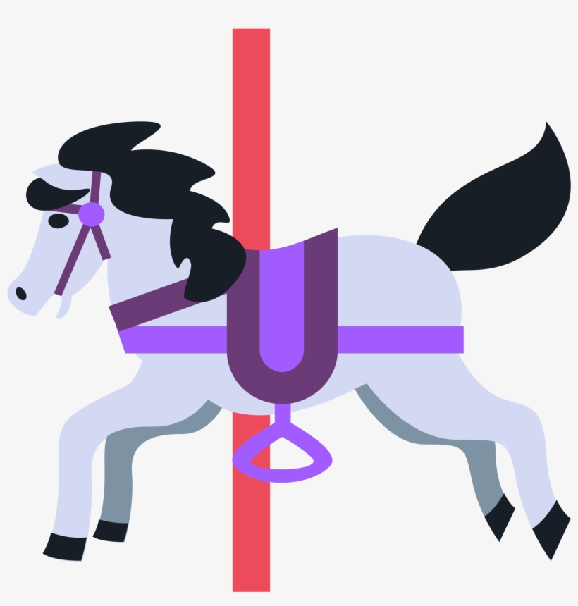 Open - Merry Go Round Emoji, transparent png download