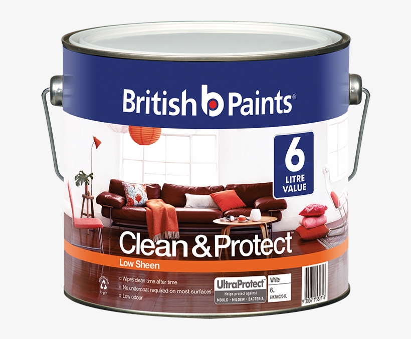 British Paints Clean & Protect Low Sheen Creates A - British Paints, transparent png download