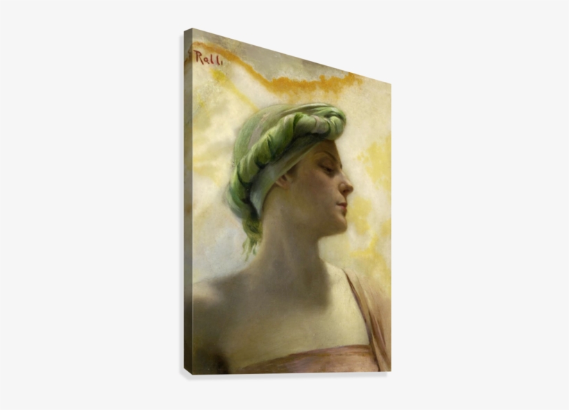 An Oriental Beauty Canvas Print - Painting, transparent png download