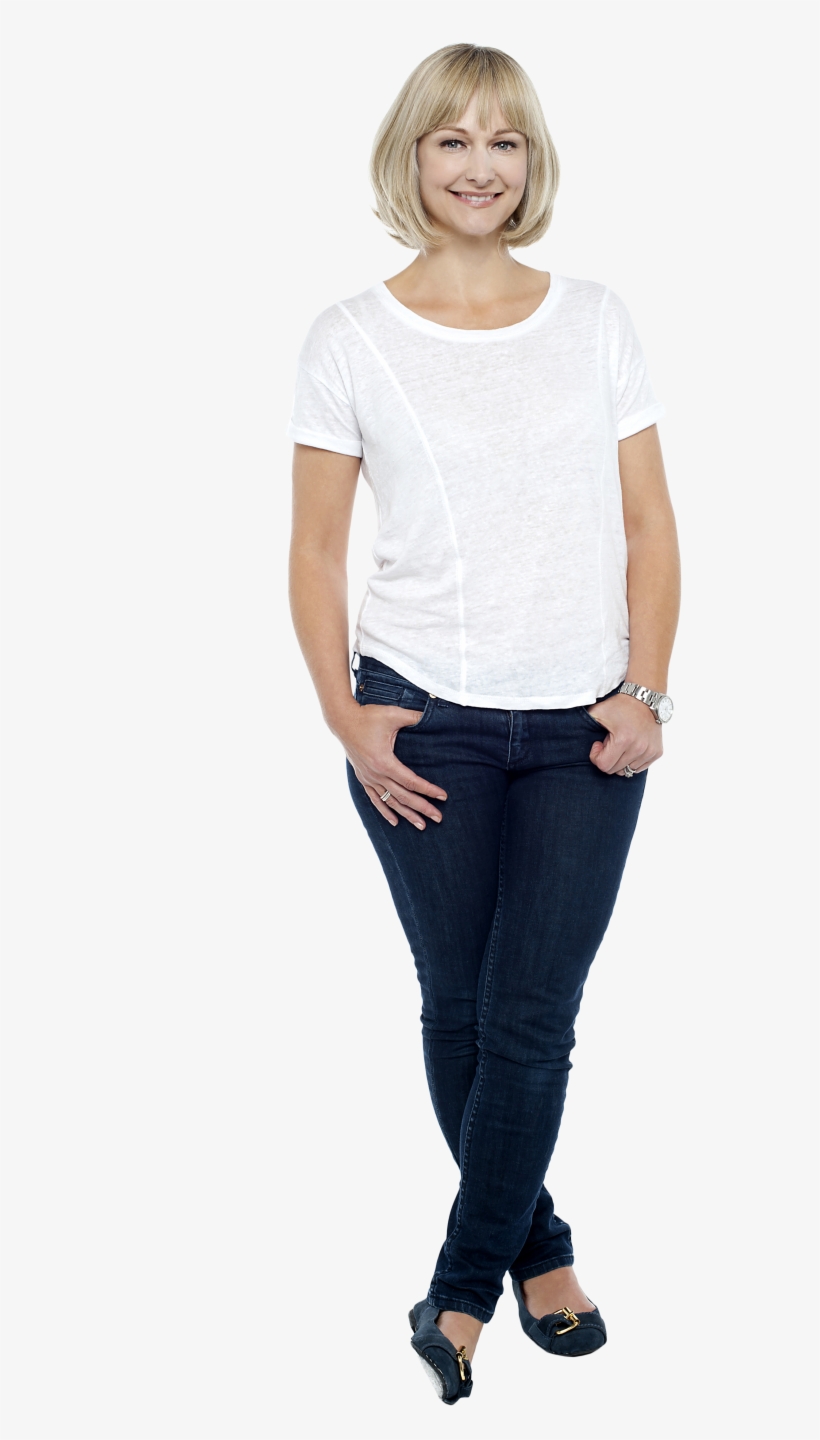 Standing Women Png Image - Frauen Im Mittleren Alter, transparent png download