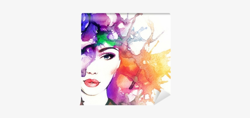 Abstract Woman Png Transparent - Abstract Water Color Art, transparent png download