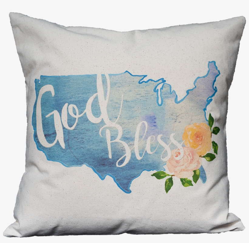 Watercolor United States - Cushion, transparent png download
