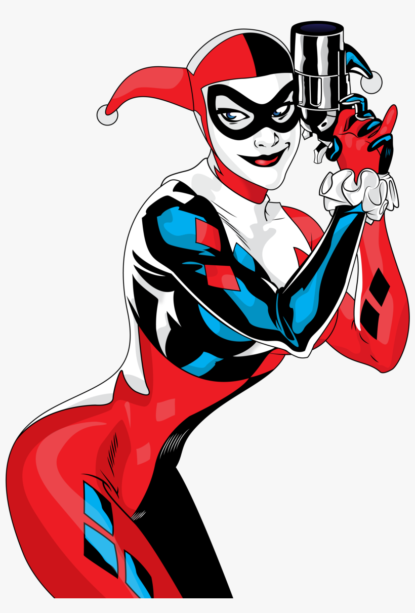 Clip Royalty Free Library Harley Quinn Clipart Background - Harley Quinn Png, transparent png download