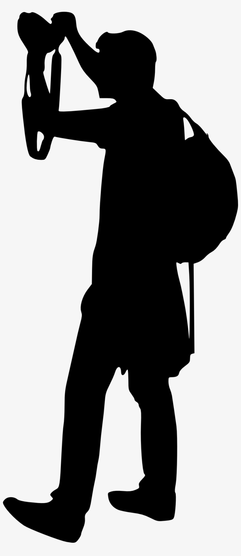 Free Download - Photographer Silhouette Png, transparent png download