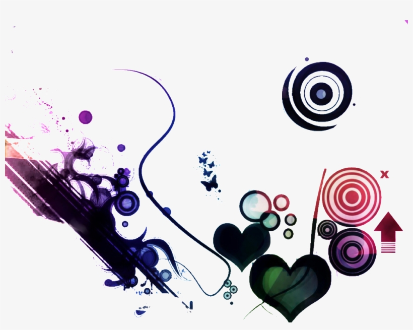 Abstract - Cute Purple Heart Backgrounds, transparent png download