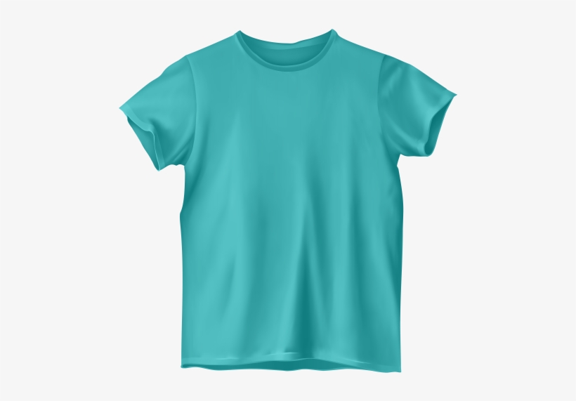 Blue T Shirt Png Clipart - T-shirt, transparent png download