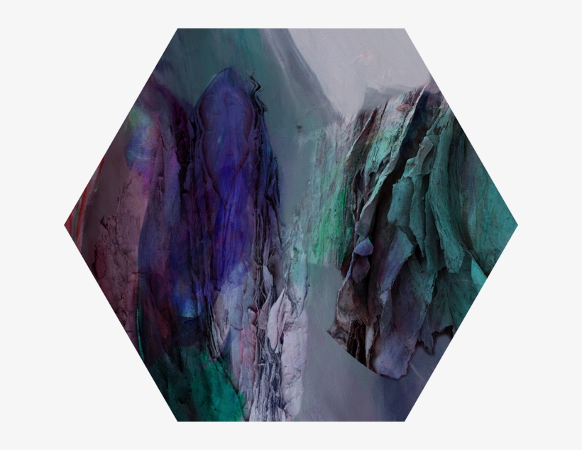 Emerald Hexagon - Painting, transparent png download